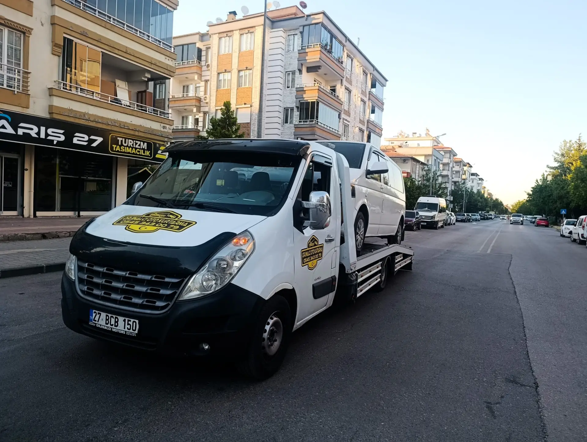 Gaziantep şehir merkezinde 7/24 araç çekici hizmeti